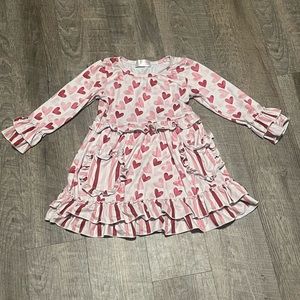 Clover cottage boutique heart dress 4T